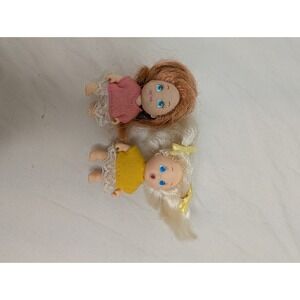 Vintage 1990 TYCO Quints  1‎ Drink  And Wet Baby Dolls, Set Of 2 Dolls